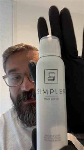 Trying out. New beard hair dye from @Simpler Hair Color #beard #bearddye #beardgang #beardgrowth