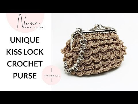 HOW TO CROCHET A UNIQUE KISS LOCK COIN PURSE