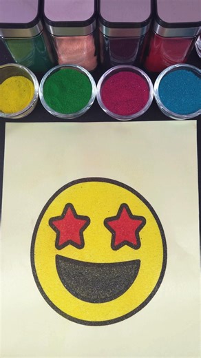 #sandart 🤩emoji #shorts