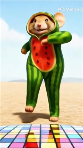 Mouse Dance 🍉🐭 The Cutest Watermelon Groove Ever! 😂💃