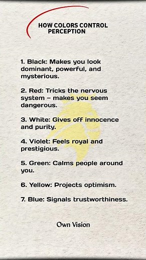 How Colors Control Perception