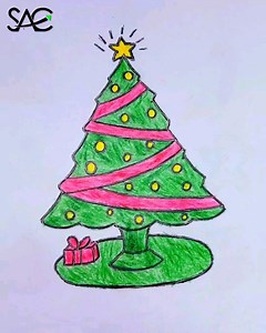 How to Draw a Christmas Tree with Color Pencils ✏️🎄 #art #artwork #painting #drawing #christmastree | Craftsome