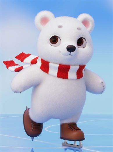 3D Polar Bear in Blender 🤍 I recorded my entire workflow — every step, uncut and in real time✨️ You can find the full video on my Gumroad #3d #3dmodeling #3dcharacter #blender3d #3dsculpting