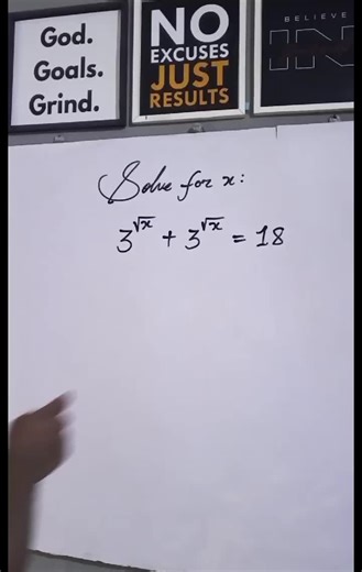 Exponential Equation #fyp #maths #physics #gcse