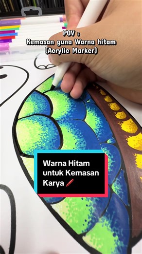 Percobaan Marker Akrilik untuk Kemasan Karya