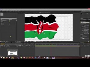 FREE Waving Flag After Effects Template, link and Tutorial ( @Jushunashamed)
