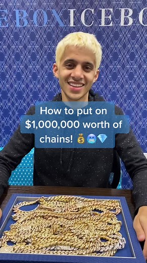 How to put on $1,000,000 worth of diamond chains! #icebox | icebox