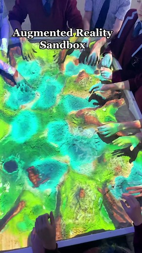 We are super excited about our new piece of technology at The Beacon! Our brand new Augmented Reality (AR) Sandbox is an interactive educational tool to aid learning of topography, geography, natural sciences, watershed and computer sciences. As sand is moved around, new landscapes, volcanoes, rivers, map contours and even dinosaurs move or reshape! A huge thanks to the Beacon Parents’ Society for contributing such a cutting edge asset to ensure Geography lessons are even more engaging for our b