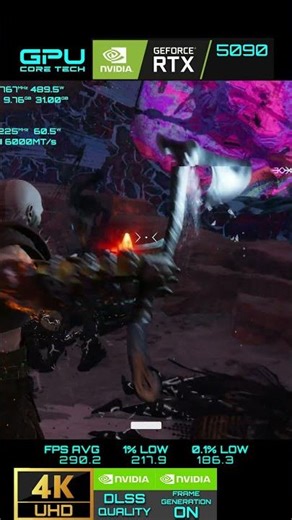 God of War : Ragnarök | RTX 5090 32GB (4K UHD Max settings FG ON / DLSS Quality)