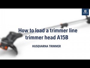 How to load a trimmer line Husqvarna A15B