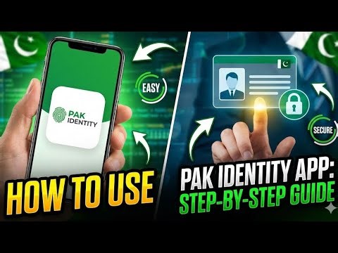 How to use pak identity app? گهر ۾ پنهنجي موبائل مان CNIC ۽ بي فارم ڪيئن ٺاهجي