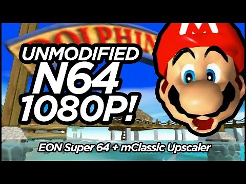 EON Super 64 HDMI Slick Mode + mClassic Upscaler - 1080p N64 Real Unmodded Hardware Capture