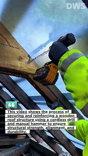 Fast and Efficient Roof Frame Installation Using Power Drill | Professional Carpentry Work