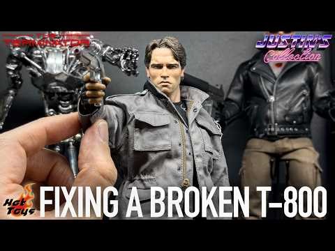 Fixing Hot Toys Terminator Tech Noir T-800 by Destroying Another!