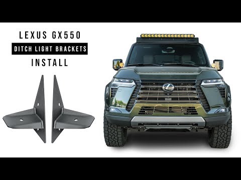 GX550 Universal Ditch Light Bracket Install