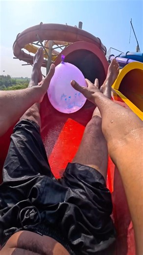 Bella ciao parkour balloon challenge waterslide pov 💥🎈