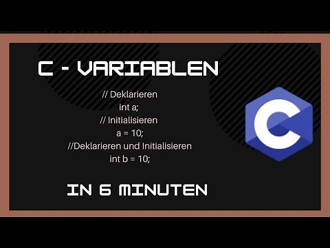 C - Variablen | C Programmieren für Anfänger