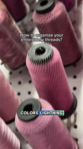 How to organize your embroidery threads