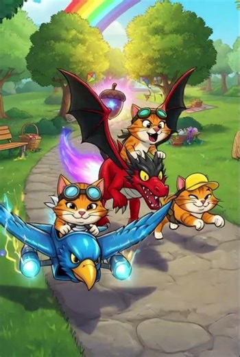 Three Brave Cat Pilots Race Through the Magical Park! ✈️🐱 Epic Kids Adventure Story