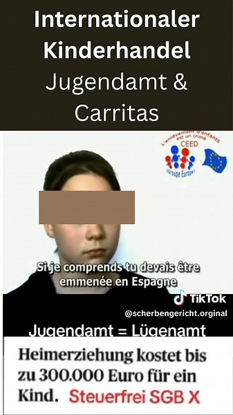 Dieser Zeugenbericht ging bereits um die #Welt und hat so viele Herzen erfasst - dieses #Kind das die Wahrheit für Millionen Betroffene ausspricht. Die #mutterdurfte wie das #kind nicht wissen was man vorhat und wohin man die Kinder verkauft. Den #Vater hat man mutmaßlich bereits gerichtlich eliminiert bevor man bei dem Kind zugefasst hat. Man glaubt es immer erstmal nicht. Doch es läuft immer gleich ab. 1. Ein Elternteil gerichtlich eliminieren... Versichen und in Krankheit und Tod treiben. 2. 