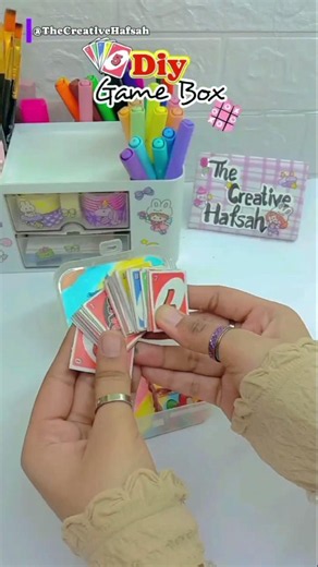 DIY Mini 3-in-1 Game Box 😍 | UNO + Tic Tac Toe + Checkboard #shorts # viral