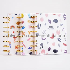[Hot Item] Disc Binding Planner Spiral Agenda Custom Printing 2023 Daily Planner Notebook