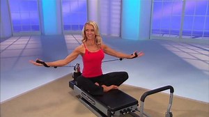 16 reactions | Celebrity Pilates trainer Kristin McGee demonstrates a great exercise to strengthen your arms and core | Pilates Power Gym | Facebook
