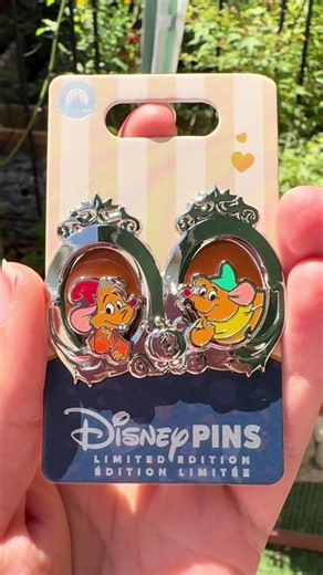 2026 Cinderella Mice Jaq & Gus from the Tails of Friendship Limited Edition collection #disneypins #cinderella #pintrading