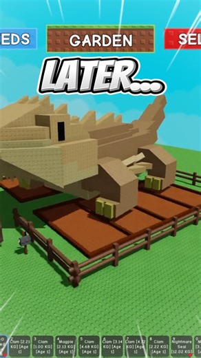 GODZILLA IN GROW A GARDEN😱🔥#growagarden #roblox #gag #robloxshorts