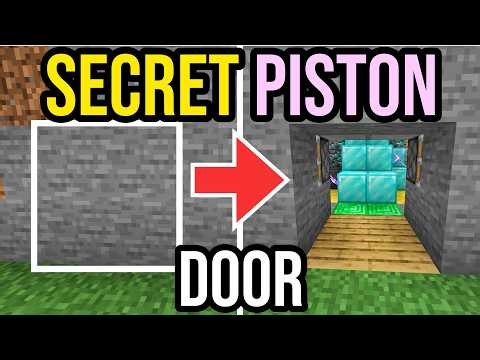 How To Make a SECRET PISTON DOOR In Minecraft Bedrock 2026!