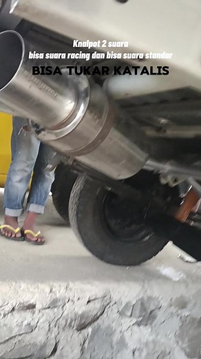 Pemasangan Knalpot Dua Suara di Mobil Grand Max