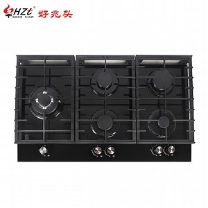[Hot Item] 7mm 8 mm Tempered Glass 5 Burner Easy Clean Gas Stove Gaz Gas Hob Gas Cooker