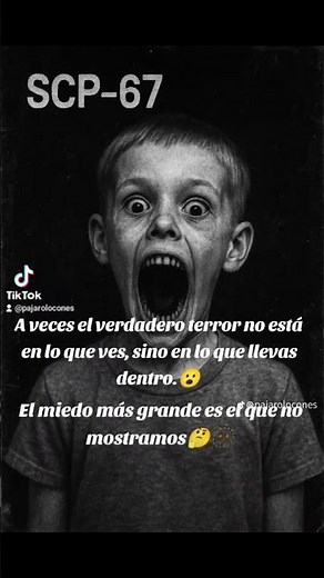 #SCP67 #Reflexión #MiedoInterior #TerrorTikTok