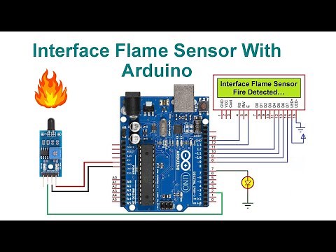 Interface Flame Sensor With Arduino | Code & Circuit | Proteus Simulation