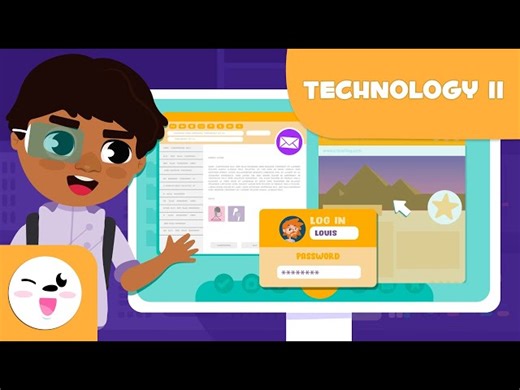 Technology Vocabulary 2 For Kids - Internet/Website   More