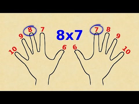 🤯How to MULTIPLY with YOUR FINGERS🤞| SUPER TRICK to NEVER forget your MULTIPLICATION TABLES