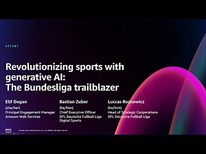 AWS re:Invent 2024 - Revolutionizing sports with generative AI: The Bundesliga trailblazer (SPT207)