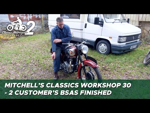Classic Motorcycle Workshop Vlog 30 - 2 customer's BSAs finished