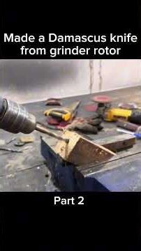 Part 2 🔥 Damascus Knife Making – Pattern Reveal & Final Shaping ⚔️