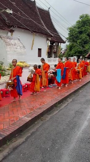 Witnessing Alms Giving, Luang Prabang, Laos, Vietnam Allure Travel from Nancy I. 🇱🇦