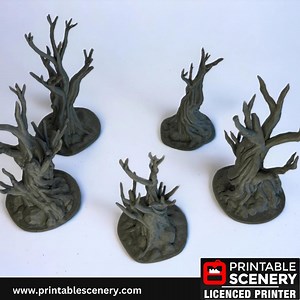 Gnarly Tree Scatter Terrain, Miniature Forest, Tabletop Gaming, 28mm, Winterdale, Printable Scenery, 3d Print - Etsy
