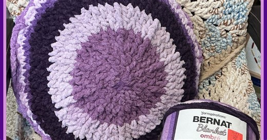 Fuzzy Round Pillow Crochet Pattern By Sara Sach