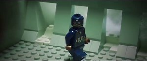 Lego Captain America: Civil War Bucky and Captain America Vs Ironman scene recreation shot for shot