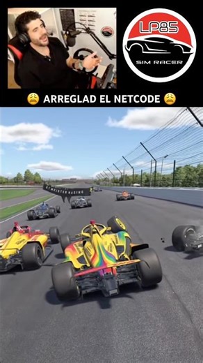 Iracing, porfavor… #indycar #accidente #netcode #indianapolis #iracing #simracing #shorts #youtuber