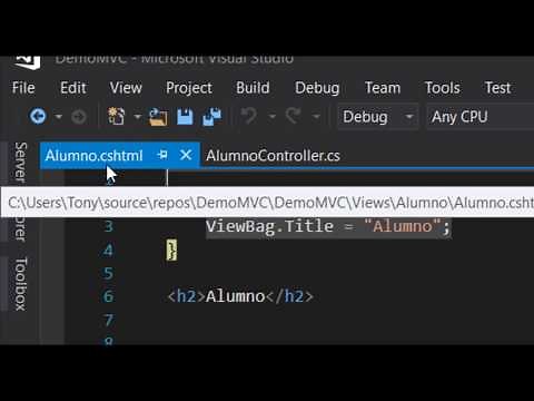 Como crear una vista - Razor en ASP.NET MVC (C#)