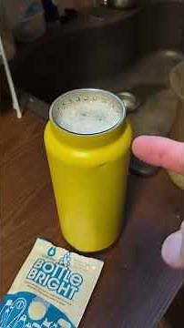 Easy way to clean water bottles - Remove stains from stainless steel flasks