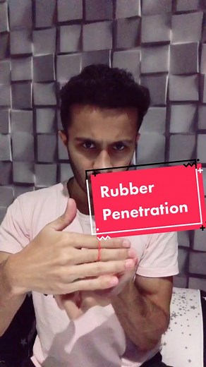 Magic Tutorials - Rubber Penetration #magictutorial #revealed #magictrick