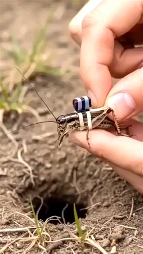 Real Micro Camera on Cricket Exploring Underground Colony 🦗 | Scientific POV Experiment #Shorts#fox