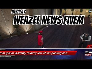 FiveM Display Weazel News | QBCore Scripts | Standalone Scripts
