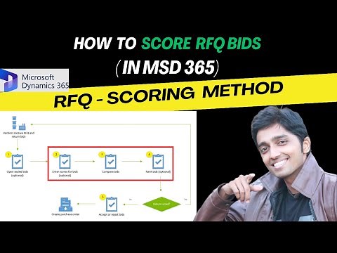 RFQ - Scoring Method in #microsoftdynamics365 #financeandoperations #d365talks